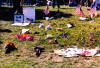 Make shift memorials were made by local citizens on the knoll side of the Navy Annex.