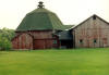 Octagonal barns are not very common and only about a dozen exist in southwestern Ohio.  This barn was built in 1890 and was an addition to a rectangular barn.