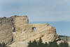 For Native Americans, an emerging sculpture is taking shape to mark one of the great chiefs - Chief Crazy Horse on his steed.  Crazy Horse’s face can be clearly seen and the area above the hole will be his outstretched hand.  His horse’s head will be to the right and below his hand. 