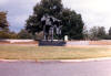 This sculpture and the burying fields on both sides mark the entrance to Andersonville.